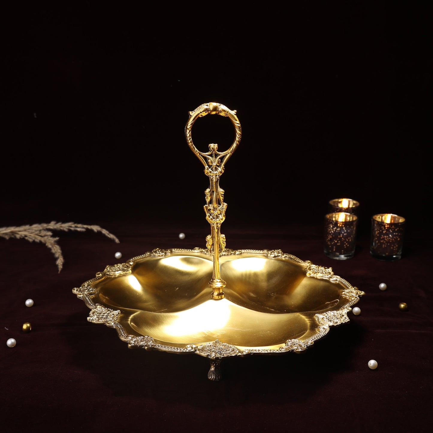 Buy Serving Trays & Dry Fruit Stands Online – Elegant Table Décor for Every Occasion