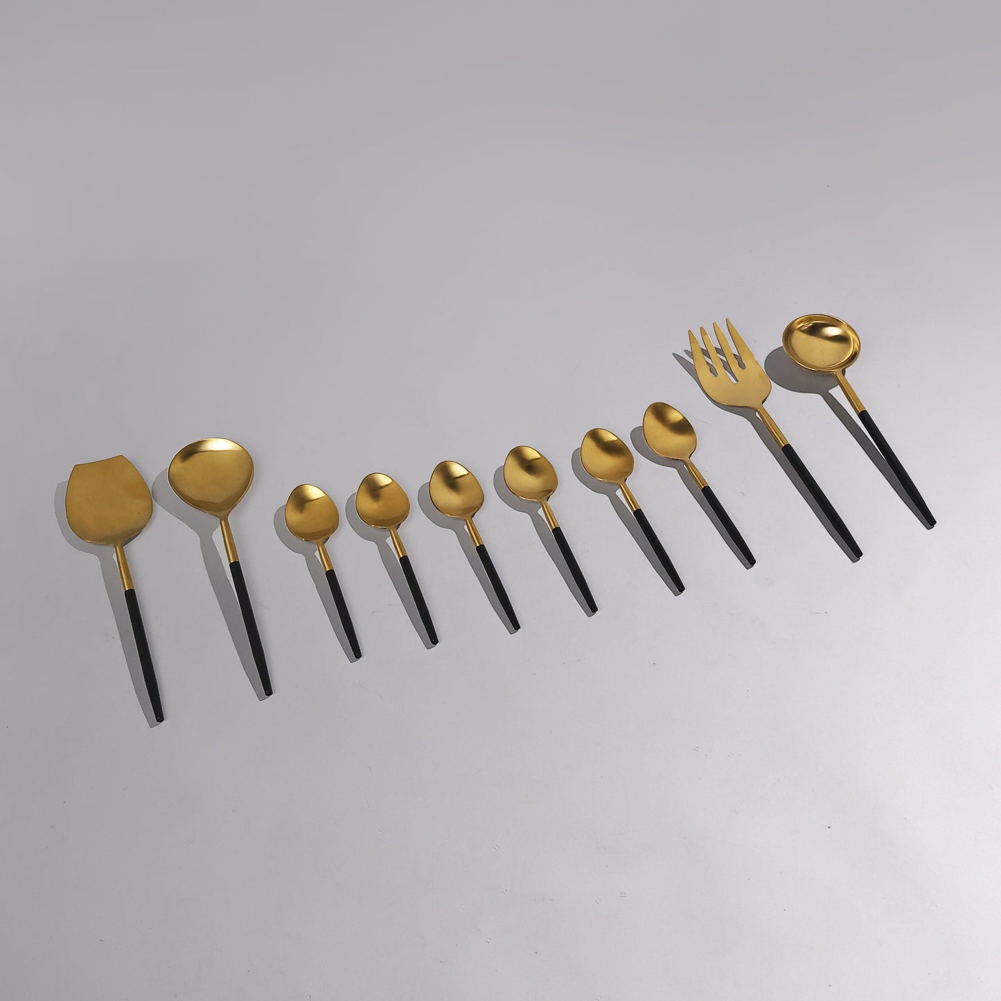 antique brass cutlery set