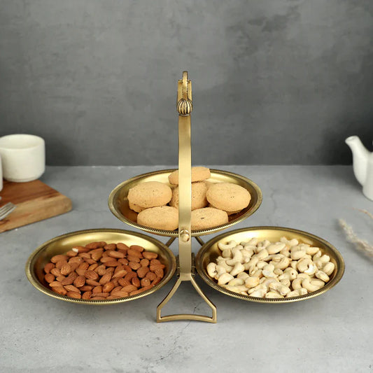 handcrafted brass dish holder