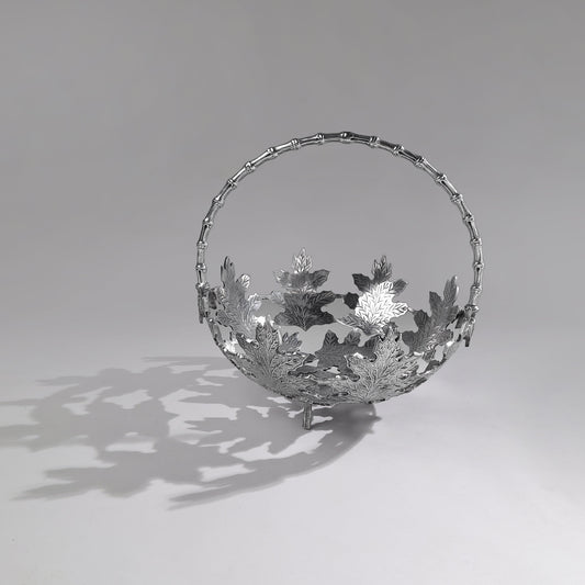 handcrafted metal basket