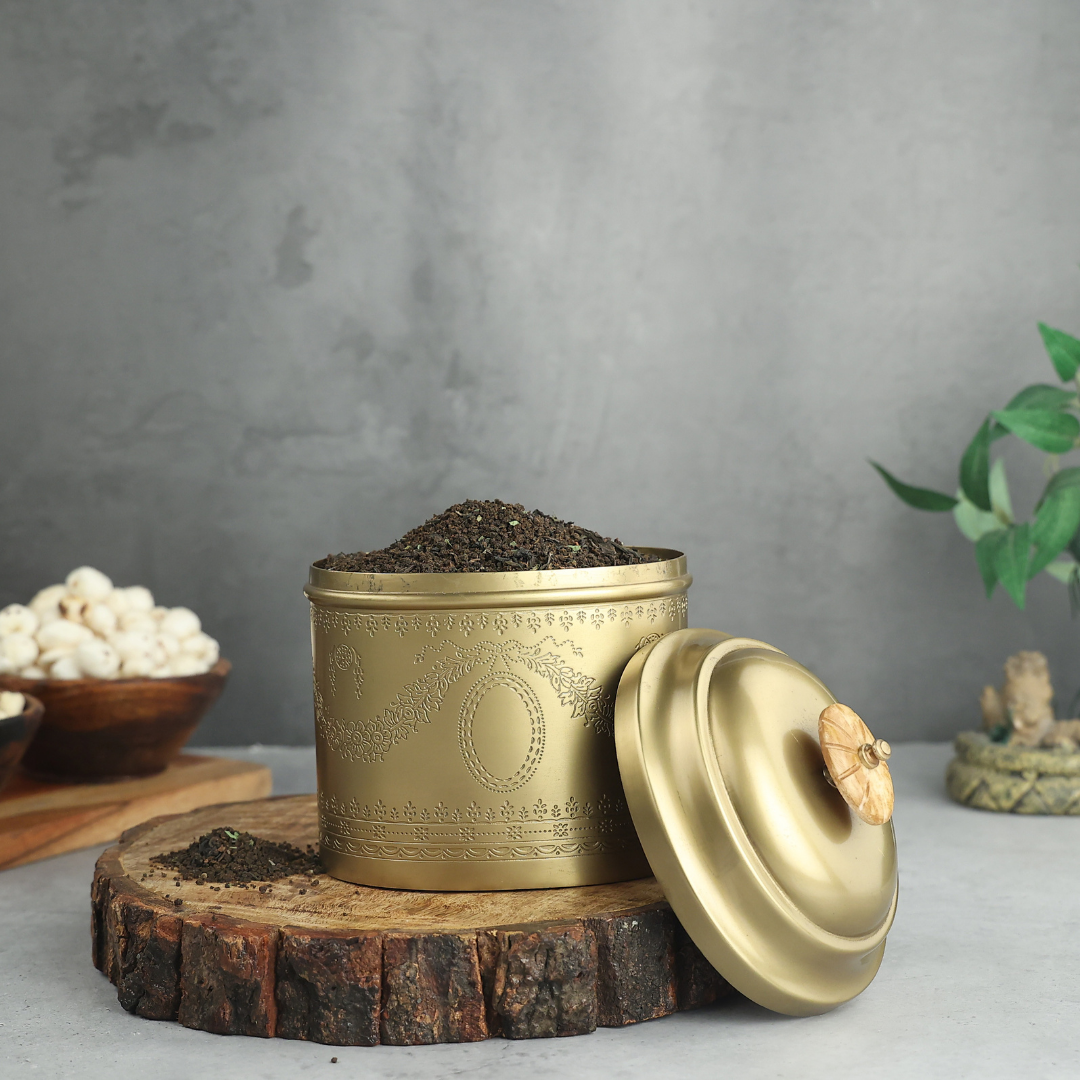 handmade brass container box