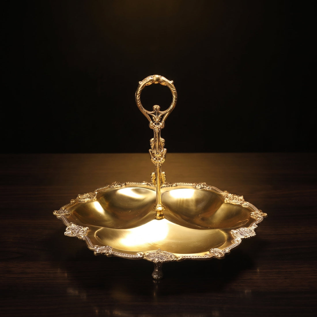 Discover the Ultimate Luxury Upgrade for Your Home Entertaining: Elevate Every Gathering with a Stunning Antique Brass Dry Fruit Stand