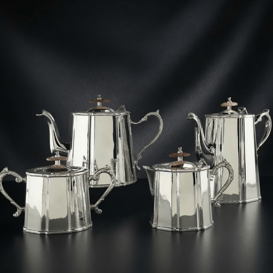Discover the Timeless Elegance of a Victorian Silver Plated Tea Set: Elevate Your Home with Royal British Charm