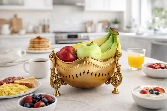 The Timeless Appeal of an Antique Victorian Brass Fruit Bowl: Perfect for American Homes
