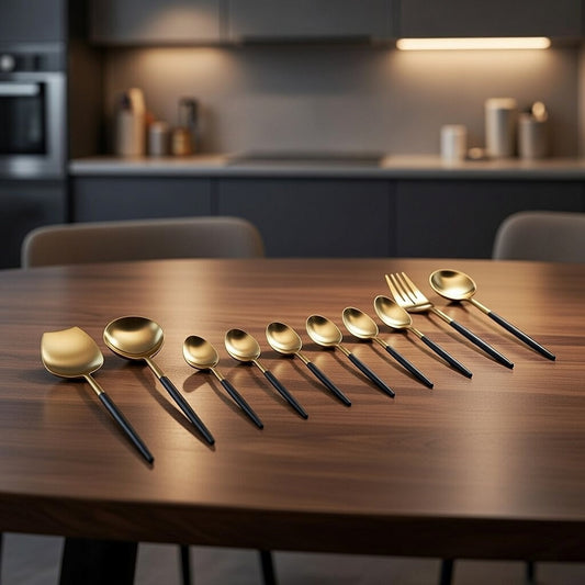 Timeless Gold on Your Table: Why This Vintage Brass Cutlery Set Is the Luxury Upgrade Your American Dining Needs Right Now