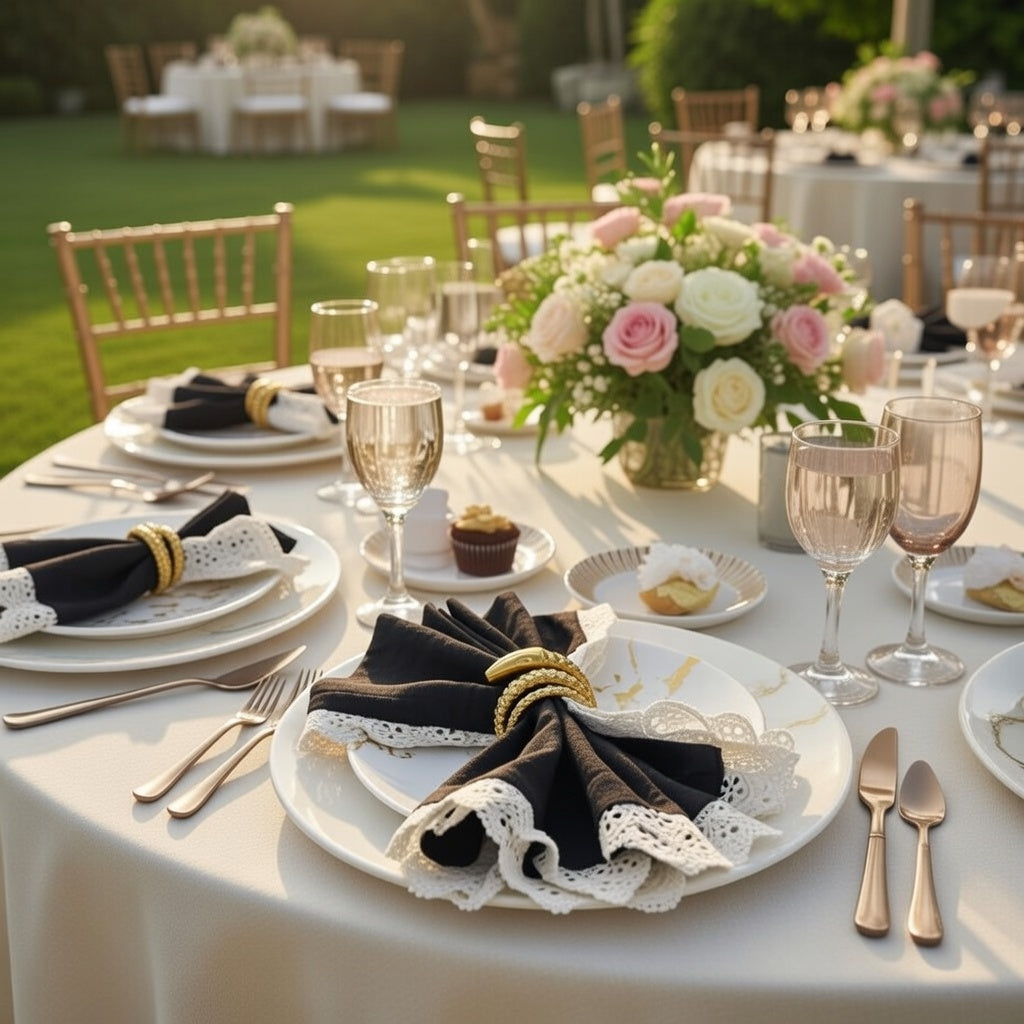 Discover the Perfect Luxury Wedding Napkin Holder: Elevate Your USA Celebrations with Elegant Brass Spiral Napkin Rings