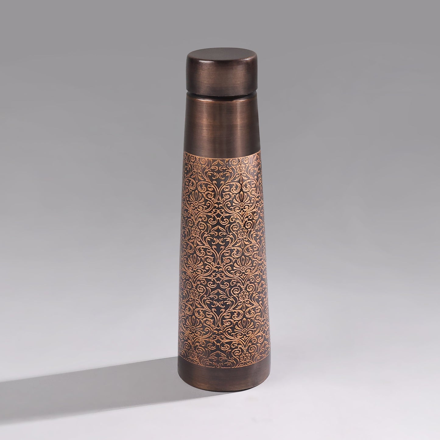 Buy Cu Bottle Etched – Stylish & Pure Copper Hydration
