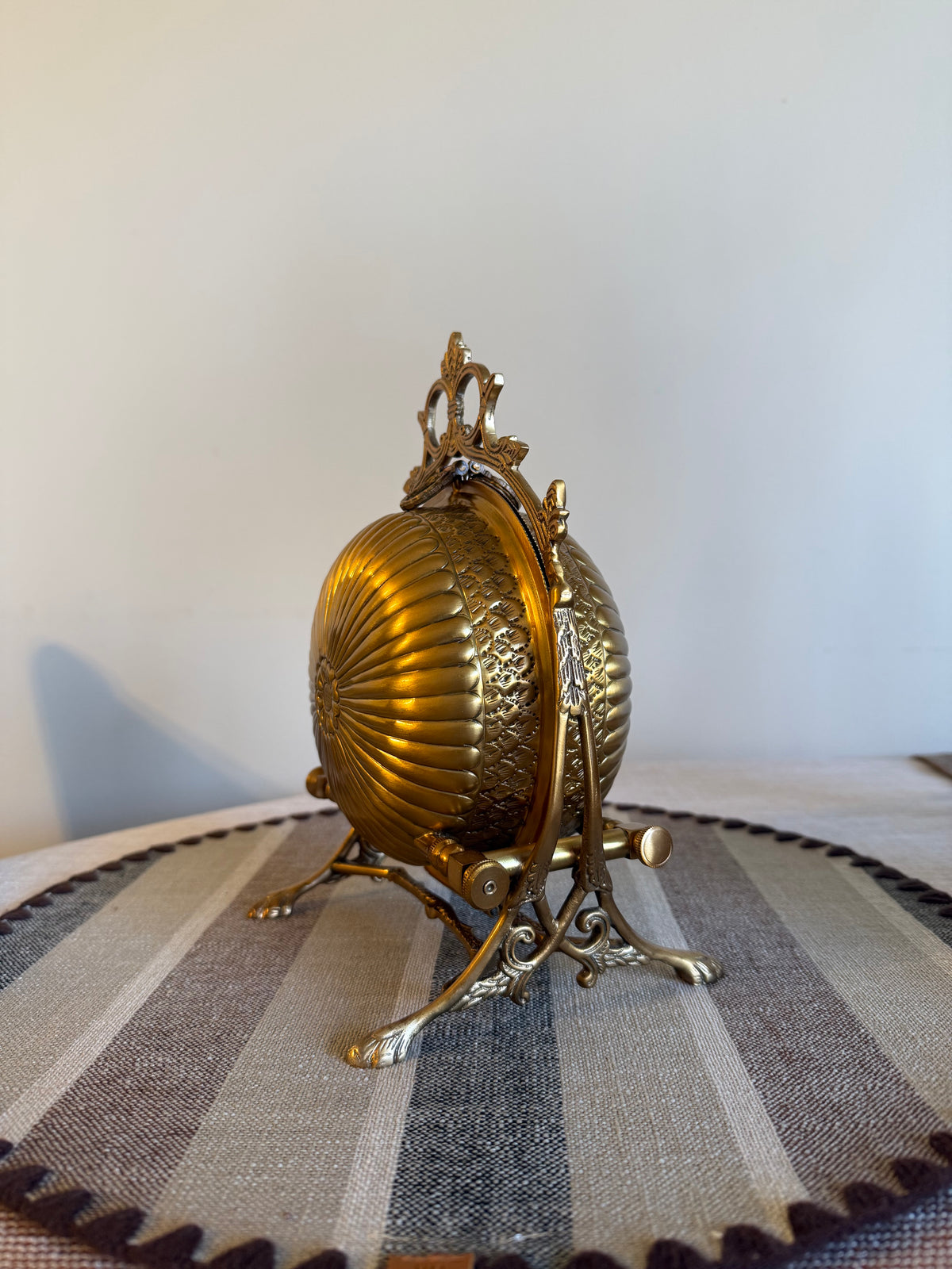 Victorian Brass Biscuit Warmer – Antique Style Table Centerpiece & Decorative Home Accent