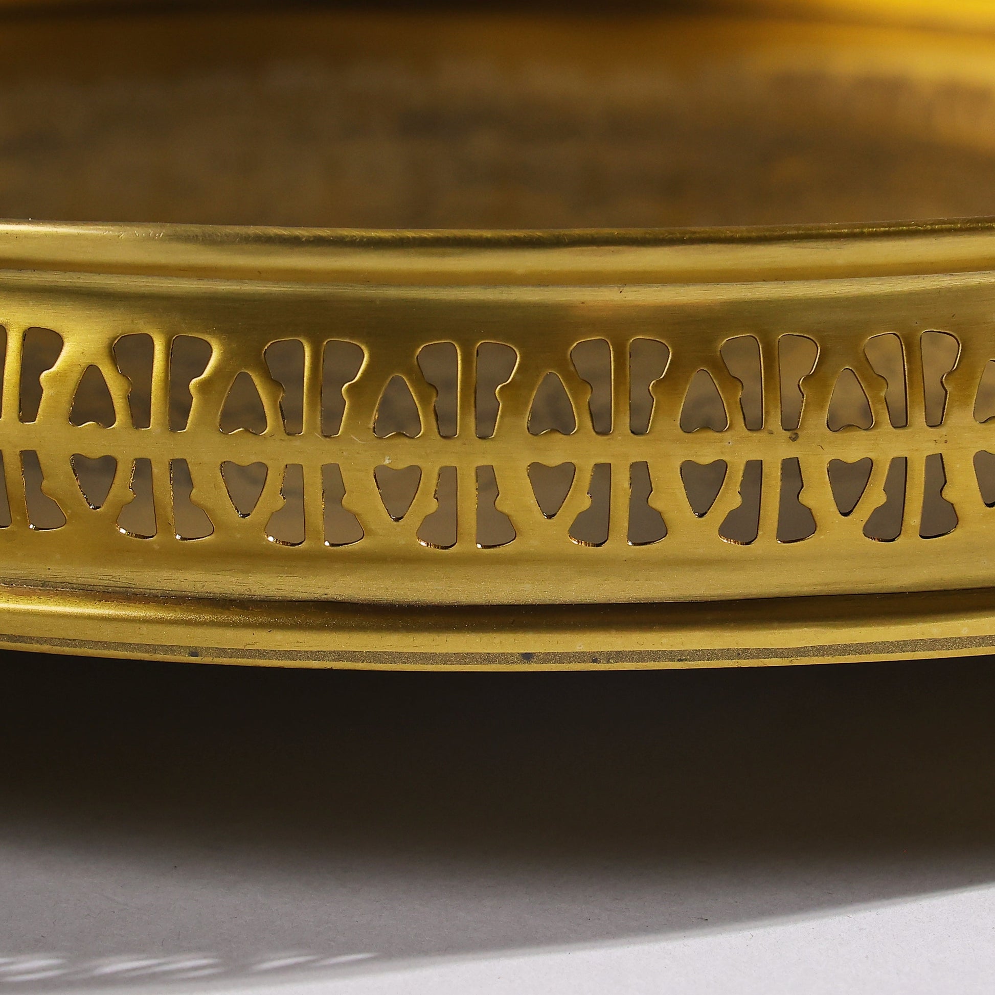 antique brass tray aesthetic