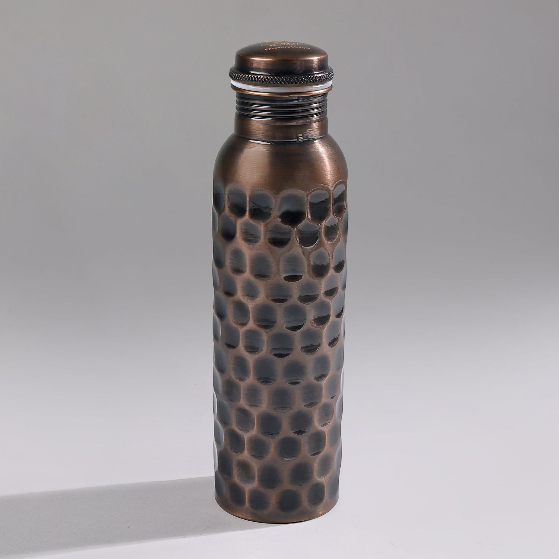 diamond-designed copper bottle