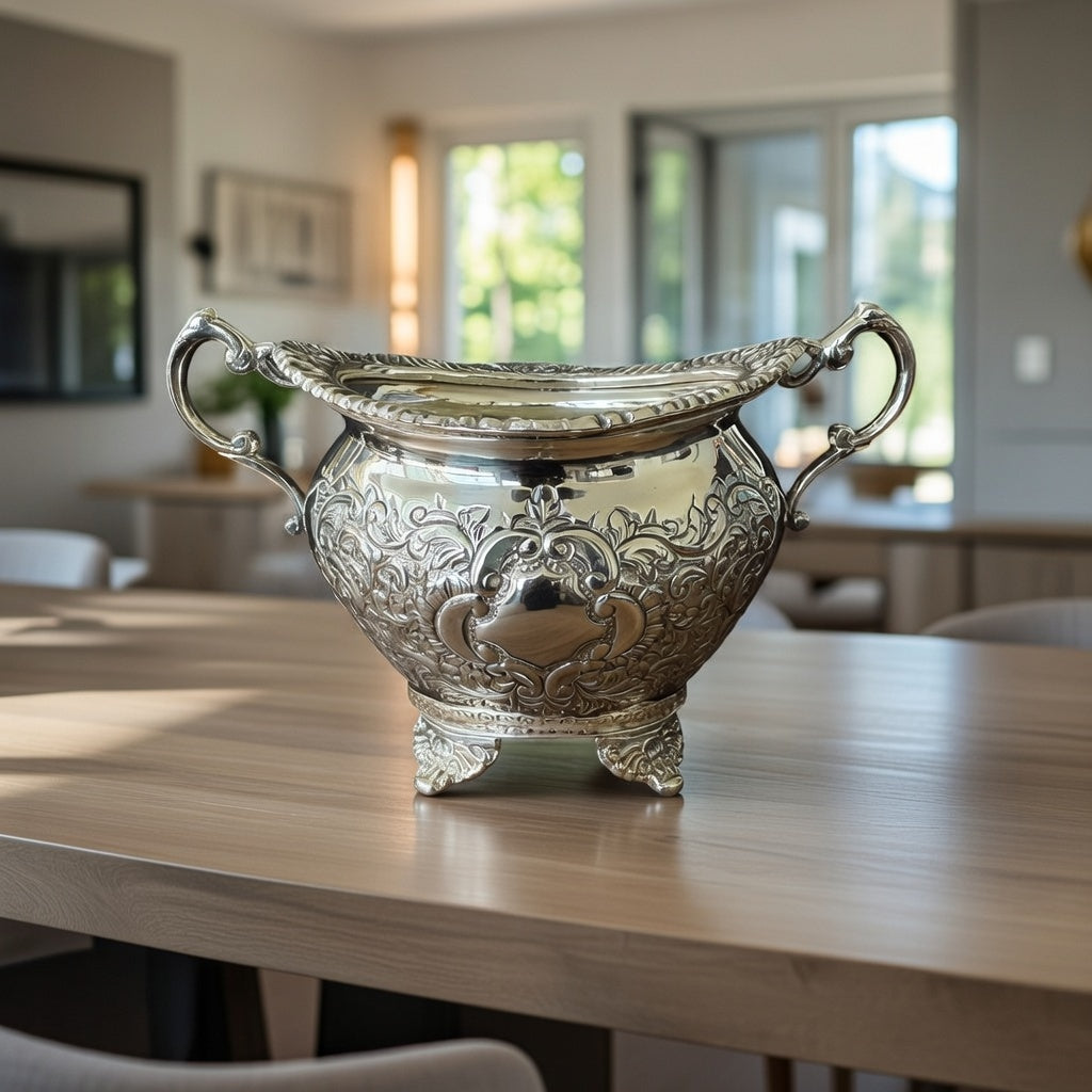 Regal Victorian Silver-Plated Tea & Coffee Set for Luxury Homes